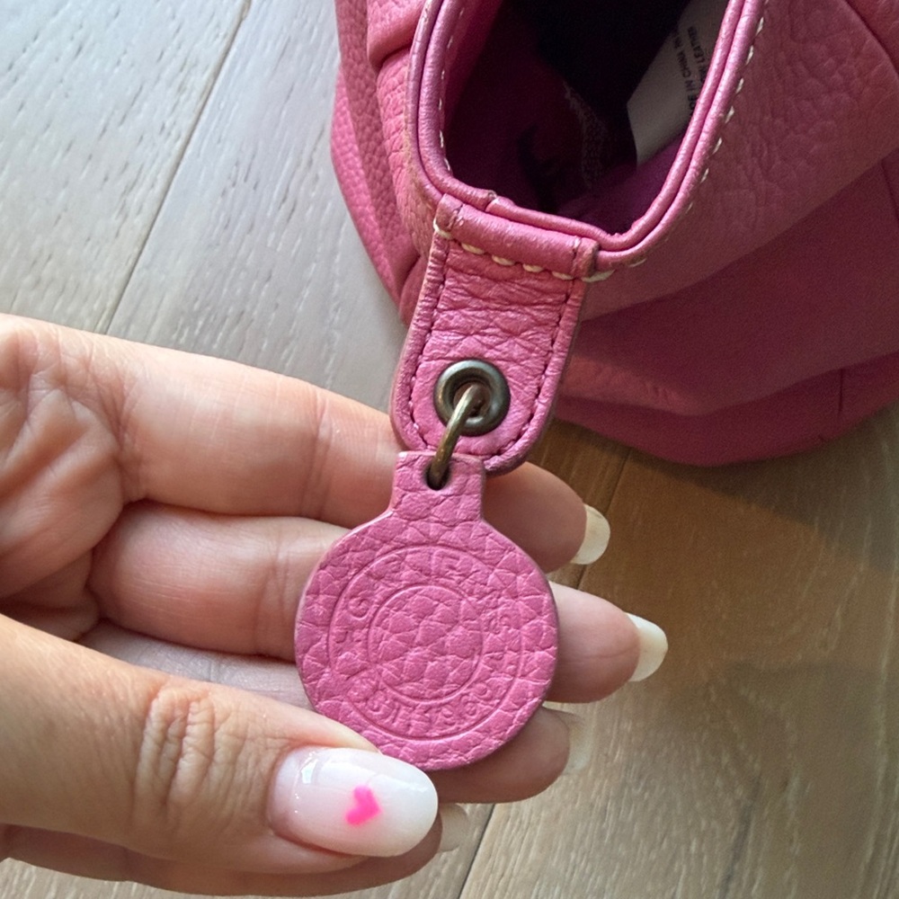 GAP Pink Pebbled Leather Tote Bag - Picture 6 of 7